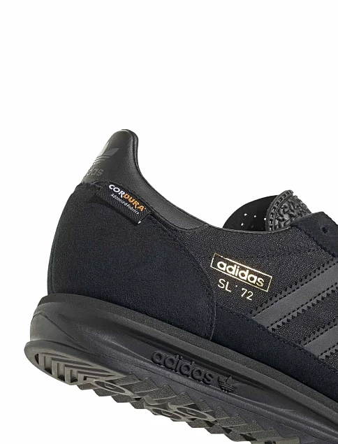 Мужские кроссовки Adidas SL 72 RS черные кожаные - фото 8 - Miraton