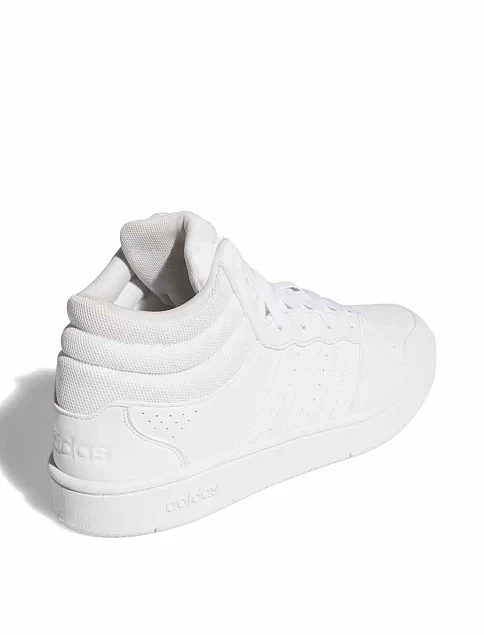 Женские ботинки Adidas HOOPS MID CLASSIC белые из экокожи - фото 5 - Miraton