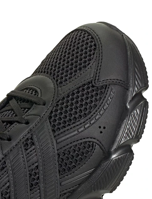Чоловічі кросівки Adidas TECHNOCHAOS 2000 чорні з екошкіри - фото 6 - Miraton