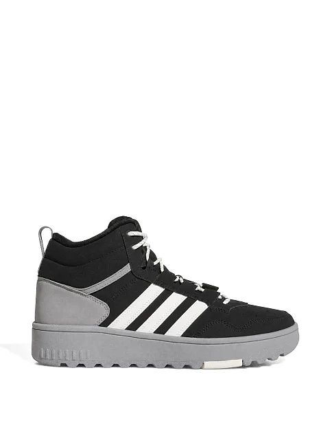 Чоловічі черевики Adidas HOOPS 4.0 MID WINTERIZED чорні з екошкіри - фото 1 - Miraton
