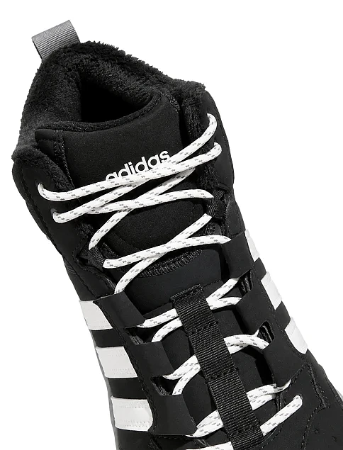 Чоловічі черевики Adidas HOOPS 4.0 MID WINTERIZED чорні з екошкіри - фото 6 - Miraton