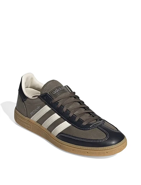 Мужские кеды Adidas HANDBALL SPEZIAL коричневые кожаные - фото 3 - Miraton