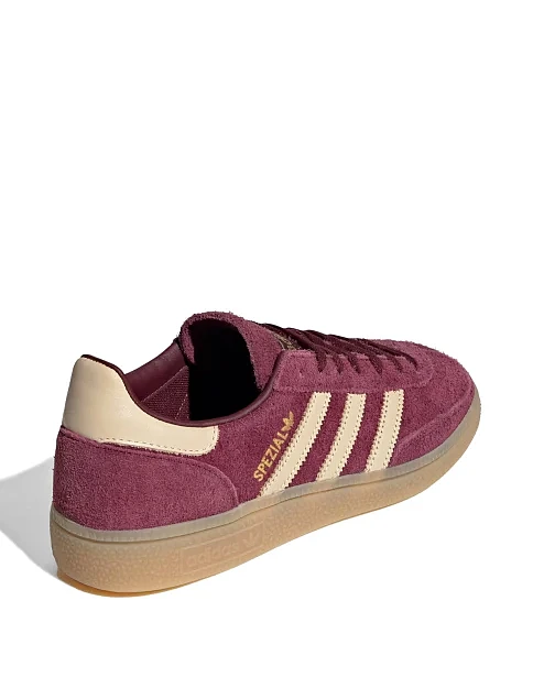 Женские кеды Adidas HANDBALL SPEZIAL W бордовые кожаные - фото 4 - Miraton