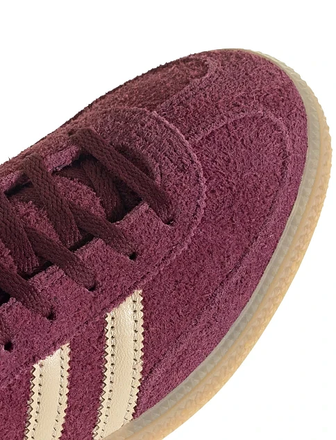 Женские кеды Adidas HANDBALL SPEZIAL W бордовые кожаные - фото 7 - Miraton