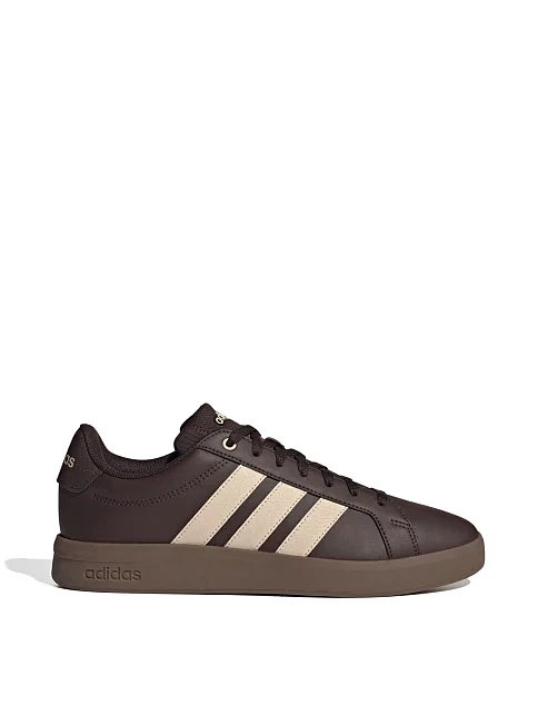 Чоловічі кеди Adidas GRAND COURT BASE 3.0 коричневі з екошкіри - фото 1 - Miraton