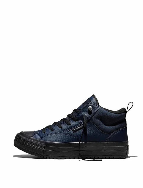 Чоловічі черевики Converse Chuck Taylor All Star Malden Street Boot чорні з екошкіри - фото 3 - Miraton