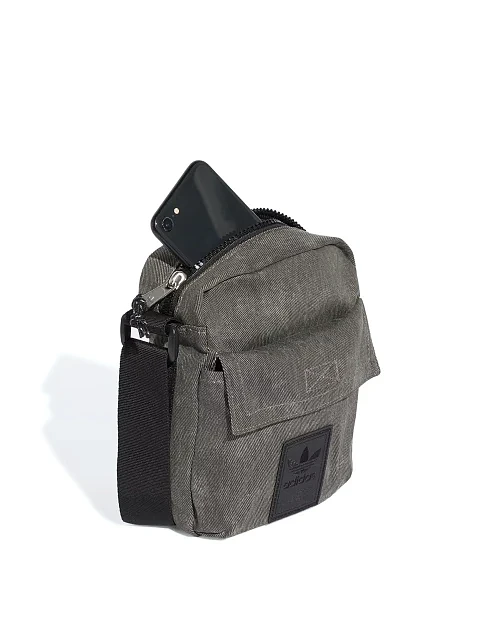 Сумка через плече Adidas Washed Item Bag чорна текстильна - фото 4 - Miraton