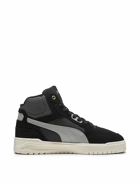 Чоловічі черевики PUMA Shuffle Downtown Mid WTR чорні синтетичні - фото 1 - Miraton