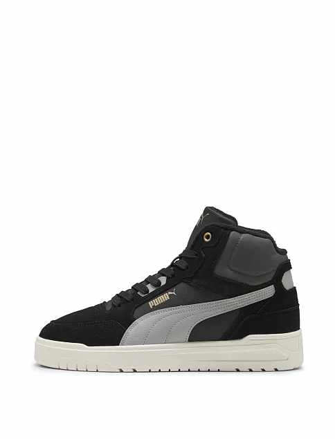Чоловічі черевики PUMA Shuffle Downtown Mid WTR чорні синтетичні - фото 3 - Miraton
