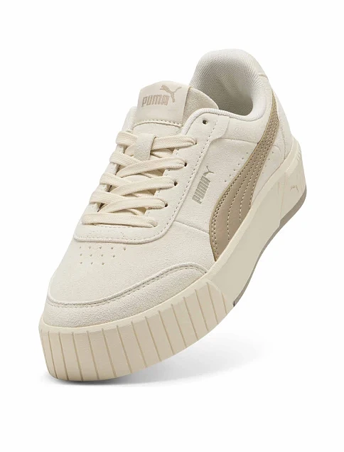Женские кеды PUMA Carina Mia SD бежевые кожаные - фото 6 - Miraton