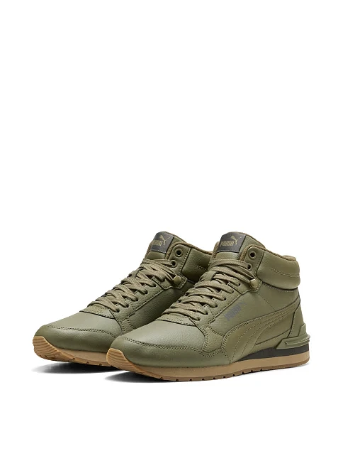 Чоловічі черевики PUMA ST Runner v4 Mid зелені синтетичні - фото 3 - Miraton