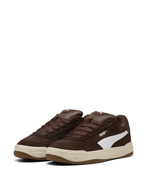 Женские кеды PUMA Park Lifestyle II SD коричневые кожаные - фото 3 - Miraton