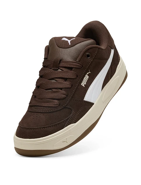 Женские кеды PUMA Park Lifestyle II SD коричневые кожаные - фото 5 - Miraton