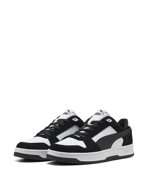 Мужские кеды PUMA Rebound Slam SD черные кожаные - фото 3 - Miraton