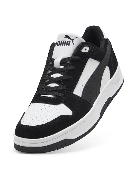 Мужские кеды PUMA Rebound Slam SD черные кожаные - фото 5 - Miraton