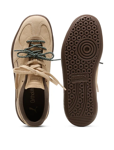 Жіночі кеди PUMA Palermo Dress-Up Wns бежеві шкіряні - фото 2 - Miraton