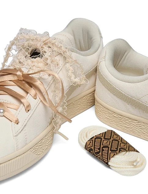 Жіночі кеди PUMA Suede Bloom Wns молочні шкіряні - фото 8 - Miraton