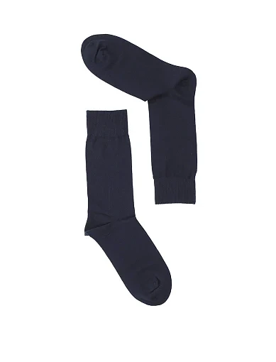 Чоловічі шкарпетки високі MIRATON бавовняні чорні (M-C-CF2 2 pairs) - фото 3 - Miraton