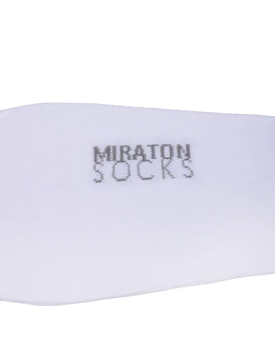 Чоловічі шкарпетки короткі MIRATON бавовняні білі (M-C-F3 3 pairs) - фото 3 - Miraton