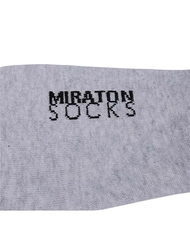 Чоловічі шкарпетки короткі MIRATON бавовняні сірі (M-C-F3 3 pairs) - фото 3 - Miraton