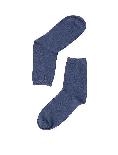 Набір жіночих високих шкарпеток Legs бавовняні сині(21 Socks ) - фото 6 - Miraton