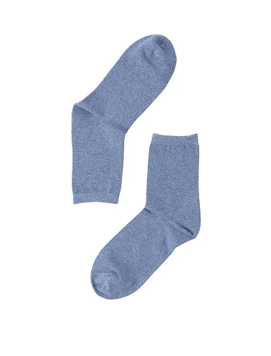 Набір жіночих високих шкарпеток Legs бавовняні сині(21 Socks ) - фото 7 - Miraton