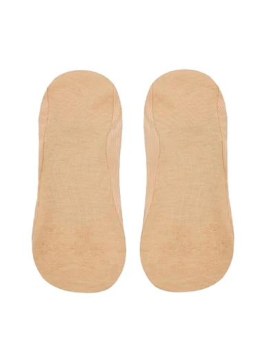 Женские следы Legs 730 Laser Cut Rib Silicone бежевые - фото 2 - Miraton