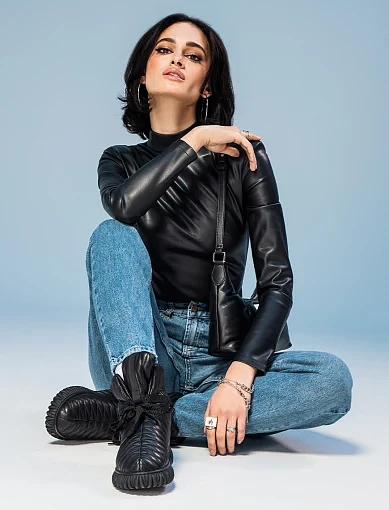 Женские ботинки черные кожаные с подкладкой из натурального меха - фото 2 - Miraton