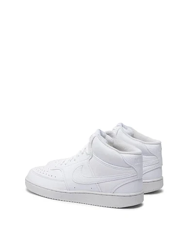 Чоловічі кросівки Nike Court Vision Mid білі шкіряні - фото 3 - Miraton
