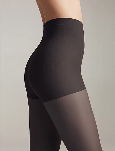 Капронові колготки зі стягуючими шортиками Active soft 20 Den Lycra чорні - фото 2 - Miraton