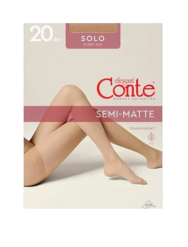 Капроновые колготки с шортиками Solo 20 Den натуральный - фото 4 - Miraton