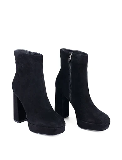 Жіночі черевики Attizzare велюрові чорні (2388-0502-2R) - фото 3 - Miraton