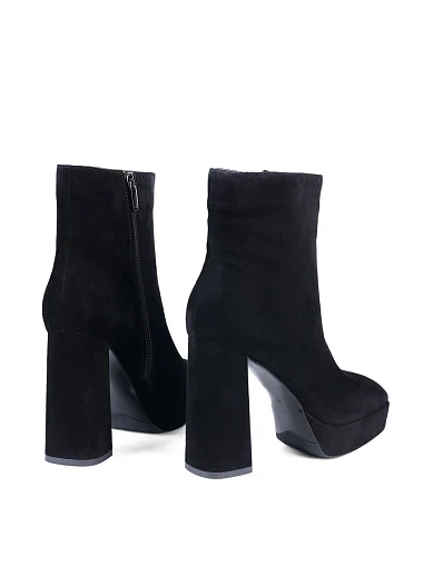 Жіночі черевики Attizzare велюрові чорні (2388-0502-2R) - фото 4 - Miraton