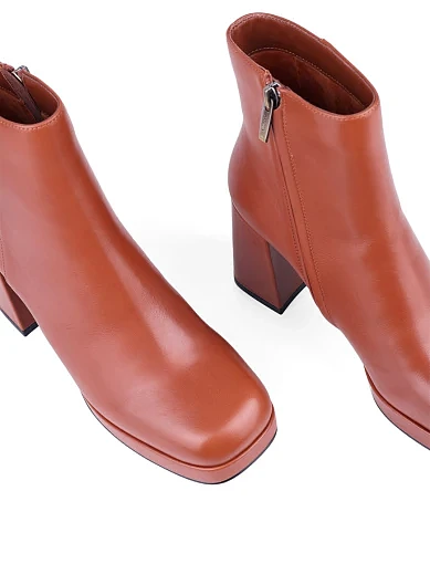 Жіночі черевики Attizzare шкіряні коричневі (271-1501) - фото 5 - Miraton