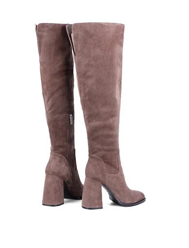 Жіночі ботфорти Attizzare велюрові бежеві (TYX1052-1907-2) - фото 5 - Miraton