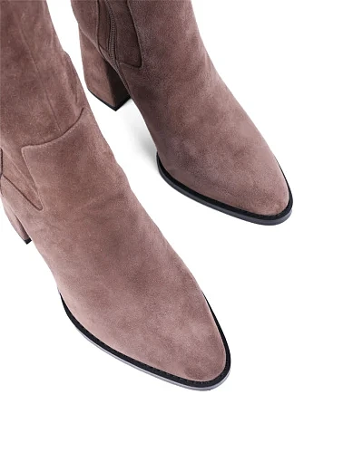 Жіночі ботфорти Attizzare велюрові бежеві (TYX1052-1907-2) - фото 6 - Miraton