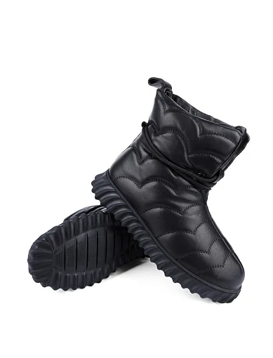 Жіночі черевики Attizzare шкіряні чорні (2358-3) - фото 2 - Miraton