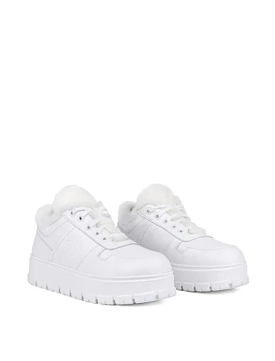 Жіночі кеди MIRATON шкіряні білі (BF2203-5-1) - фото 4 - Miraton