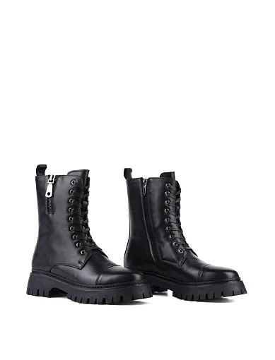 Жіночі черевики MIRATON шкіряні чорні (230X-1-T1M) - фото 3 - Miraton