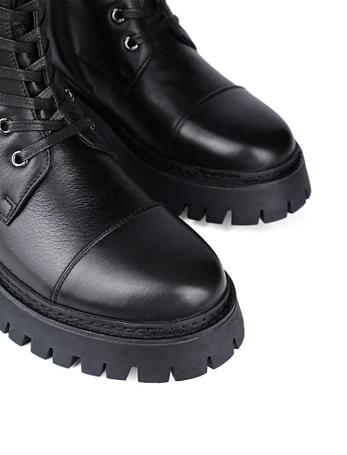 Жіночі черевики MIRATON шкіряні чорні (230X-1-T1M) - фото 5 - Miraton