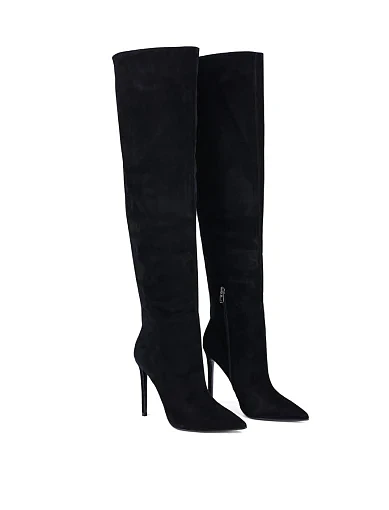 Жіночі чоботи MiaMay замшеві чорні (TYT355-2188-1) - фото 2 - Miraton