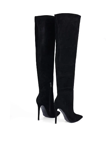 Жіночі чоботи MiaMay замшеві чорні (TYT355-2188-1) - фото 3 - Miraton