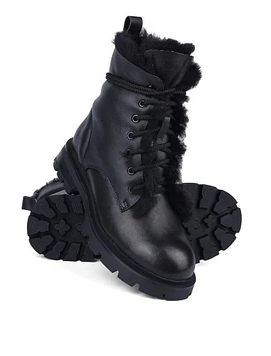 Жіночі черевики Attizzare шкіряні чорні (LH19-80-1) - фото 2 - Miraton