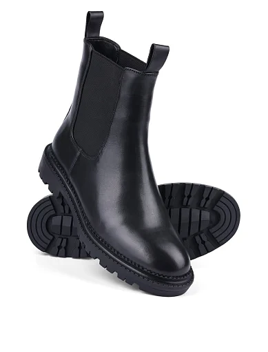 Жіночі черевики Attizzare шкіряні чорні (8036-606-1QM FW24-25) - фото 2 - Miraton