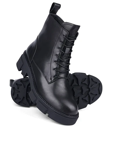 Жіночі черевики Attizzare шкіряні чорні (2302-6 FW24-25) - фото 3 - Miraton