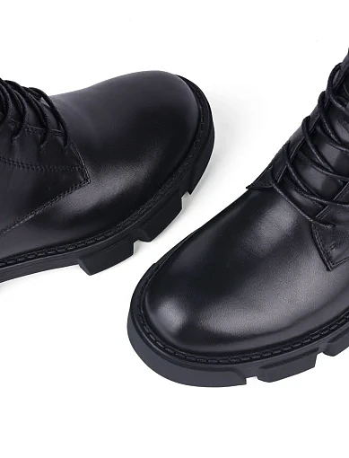 Жіночі черевики Attizzare шкіряні чорні (2302-6 FW24-25) - фото 6 - Miraton