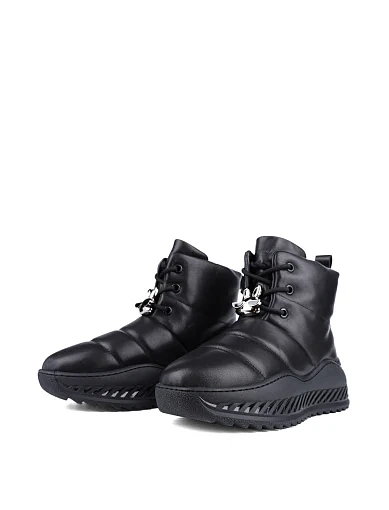 Жіночі черевики MIRATON шкіряні чорні (23126-8) - фото 3 - Miraton