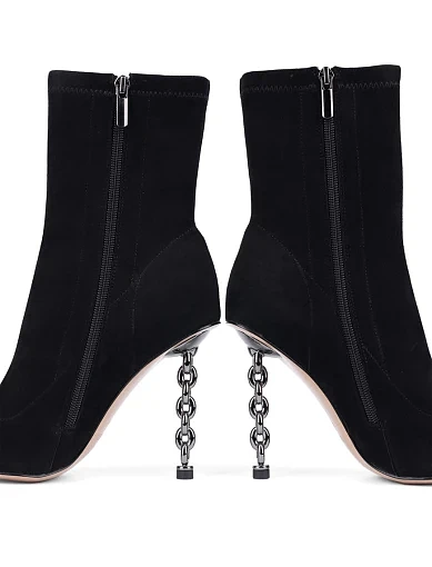 Жіночі черевики MIRATON велюрові чорні (K2388-1) - фото 2 - Miraton