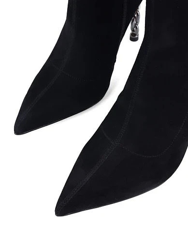 Жіночі черевики MIRATON велюрові чорні (K2388-1) - фото 5 - Miraton