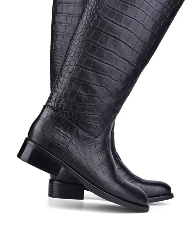 Жіночі чоботи Attizzare шкіряні чорні (2042H-Y1810) - фото 3 - Miraton